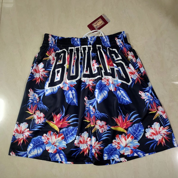 Men NBA 2021 Chicago Bulls Flower Edition Shorts->atlanta hawks->NBA Jersey